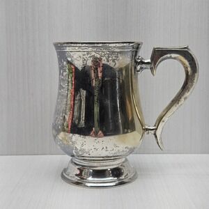 Vintage Silver Plate John Bishop  Chattery Tankard Mug  EPNS